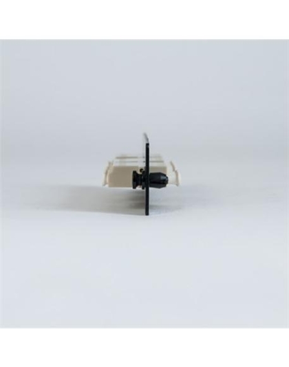 ADAPTER PANEL, 3 QUAD LC, 12F, BEIGE, MM