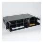 RACK ENCLOSURE, FIBER, 8-PANEL, 2 RMS