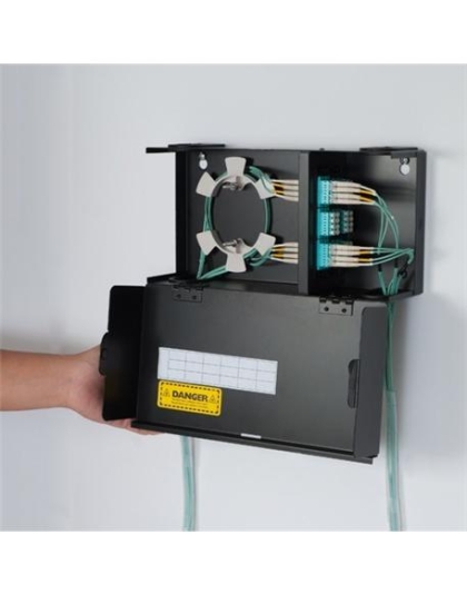 WALL ENCLOSURE,FIBER,2-PANEL,SINGLE DOOR