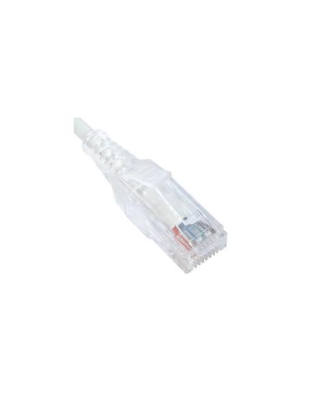 PATCH CORD, CAT 6 SLIM CLEAR SR 10FT WH