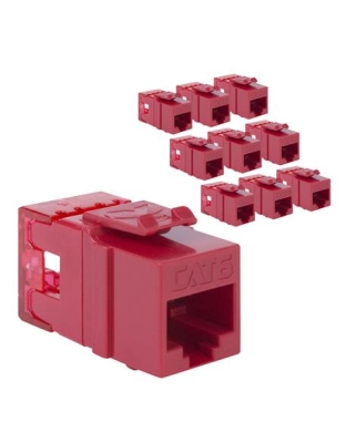 MODULE, CAT 6, HD, 10 PK, RED