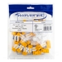 CAT6 JACK YELLOW 25 PACK